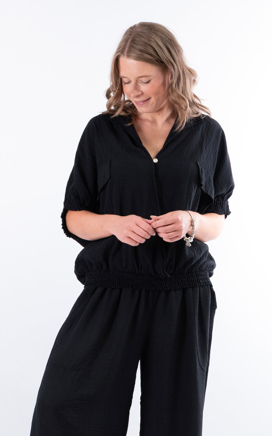 Louisa Utility Top | Black