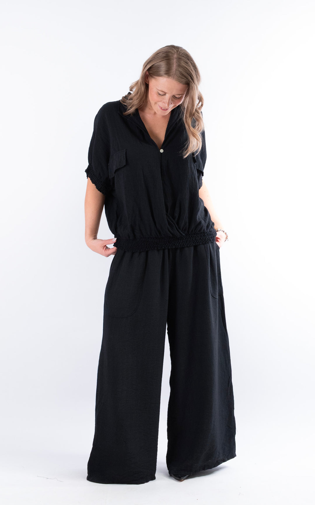 Louisa Utility Top | Black