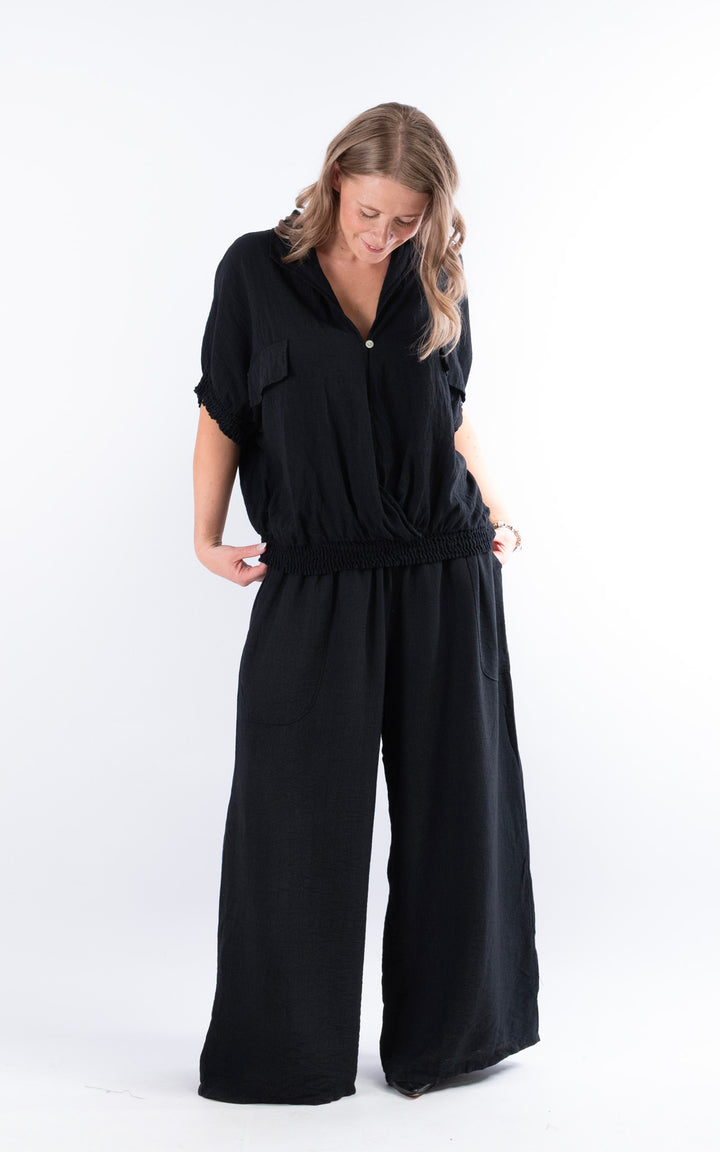 Louisa Utility Top | Black