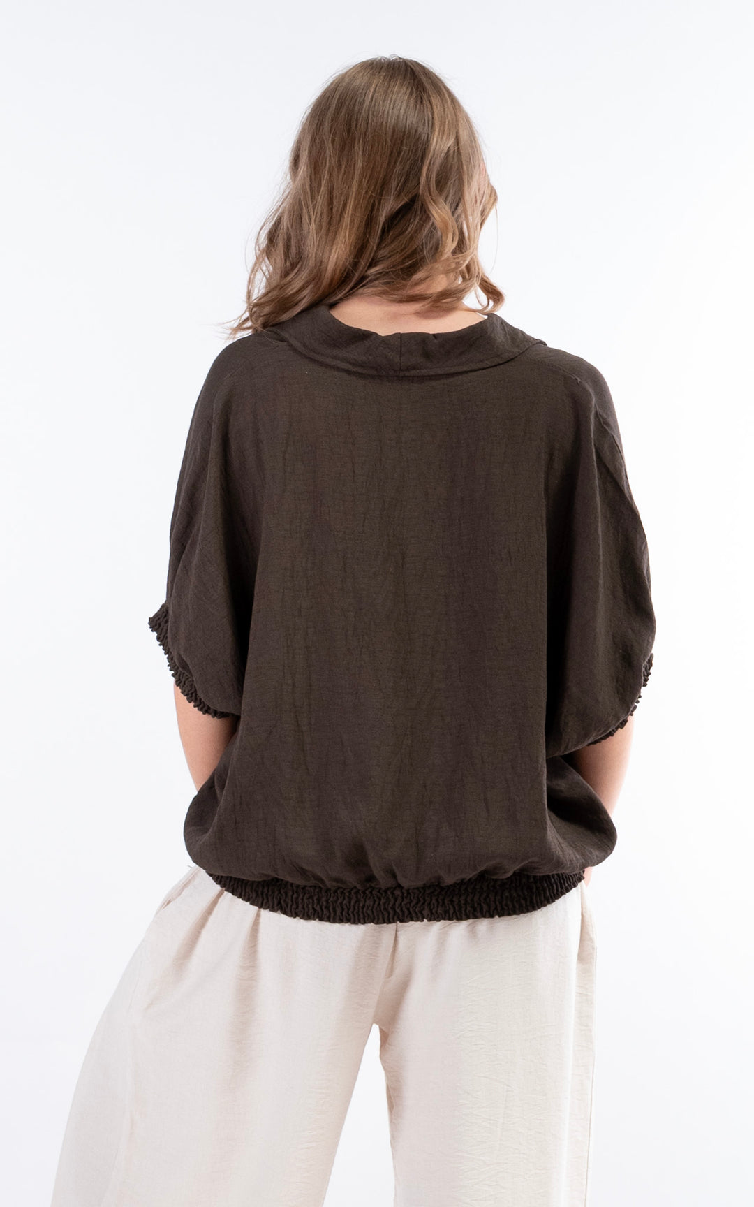 Louisa Utility Top | Chocolate