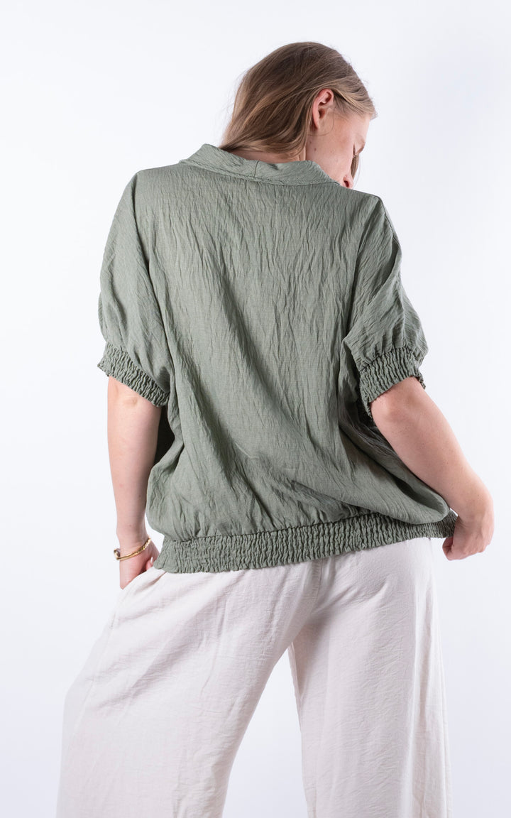 Louisa Utility Top | Khaki
