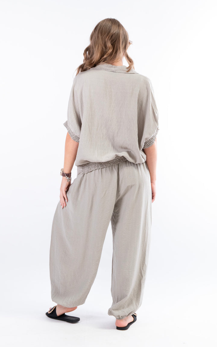Louisa Utility Top | Taupe
