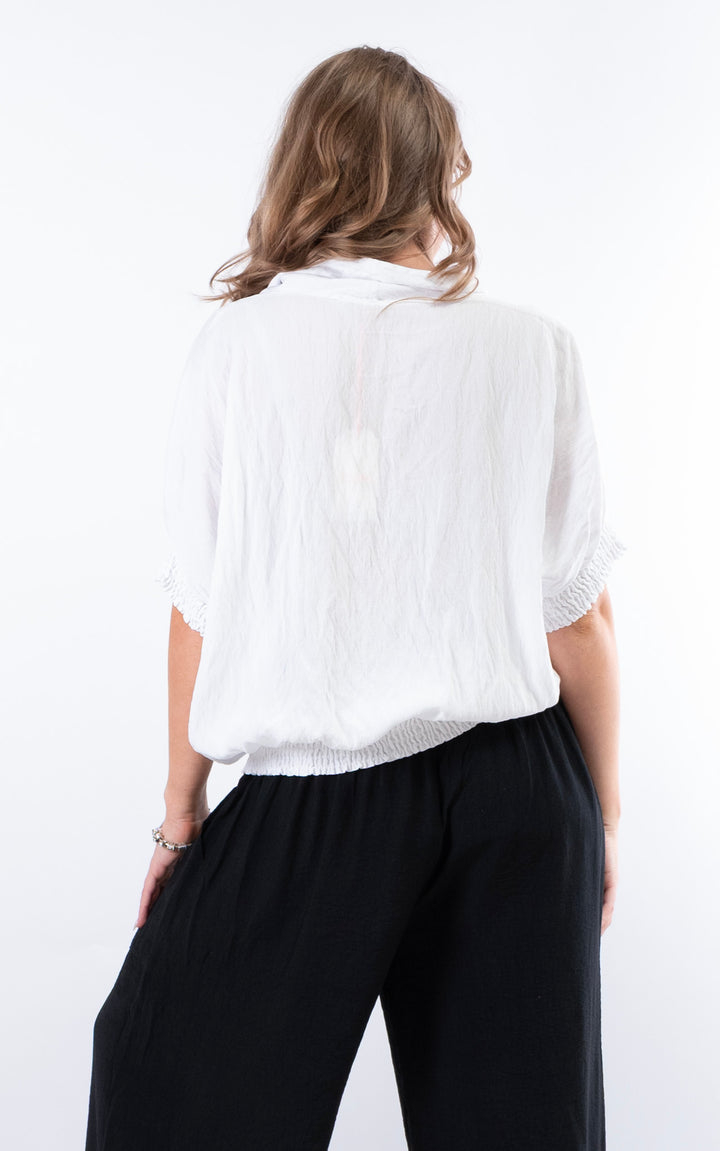 Louisa Utility Top | White