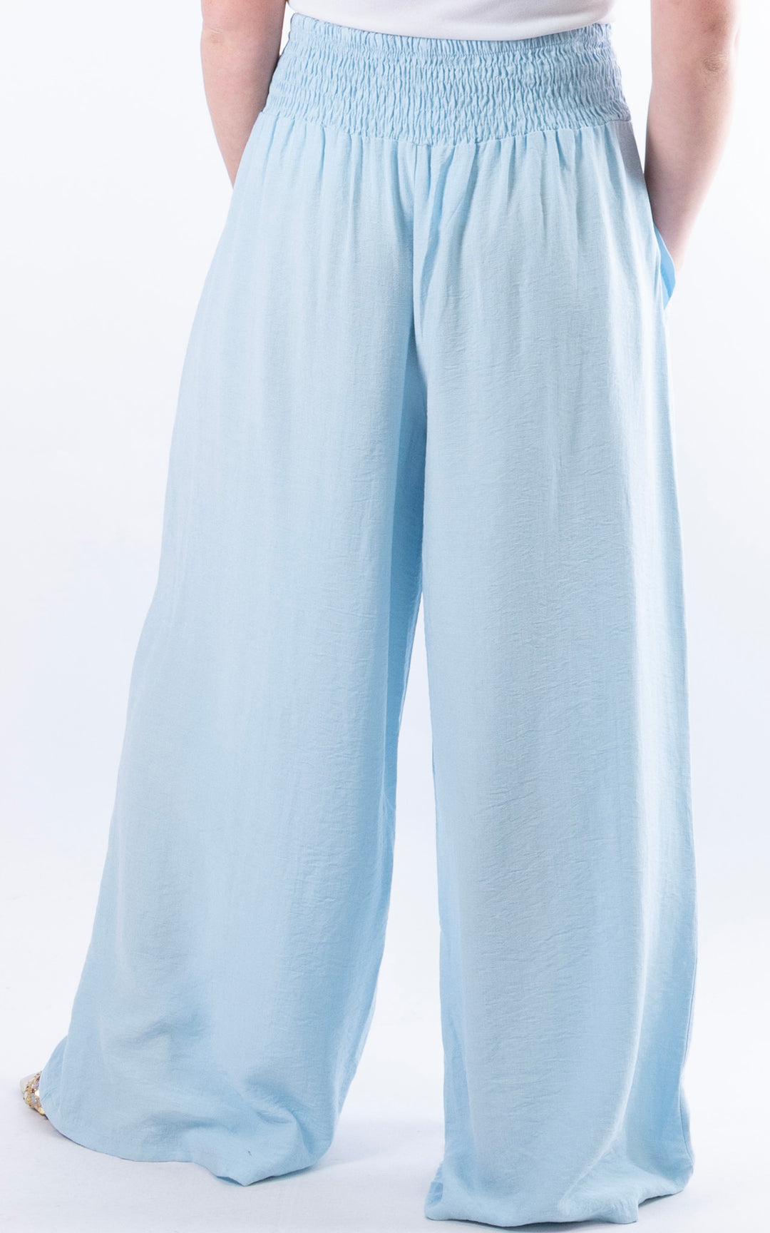 Louisa Wide Leg Trousers | Blue