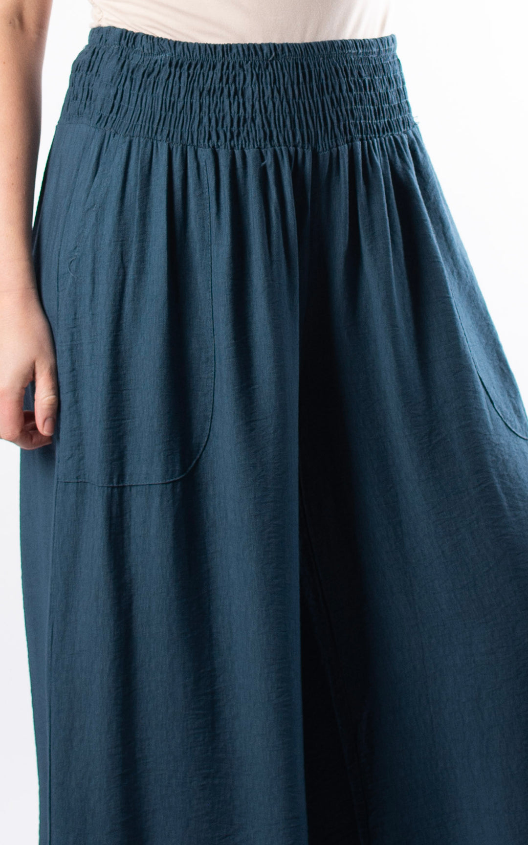Louisa Wide Leg Trousers | Teal