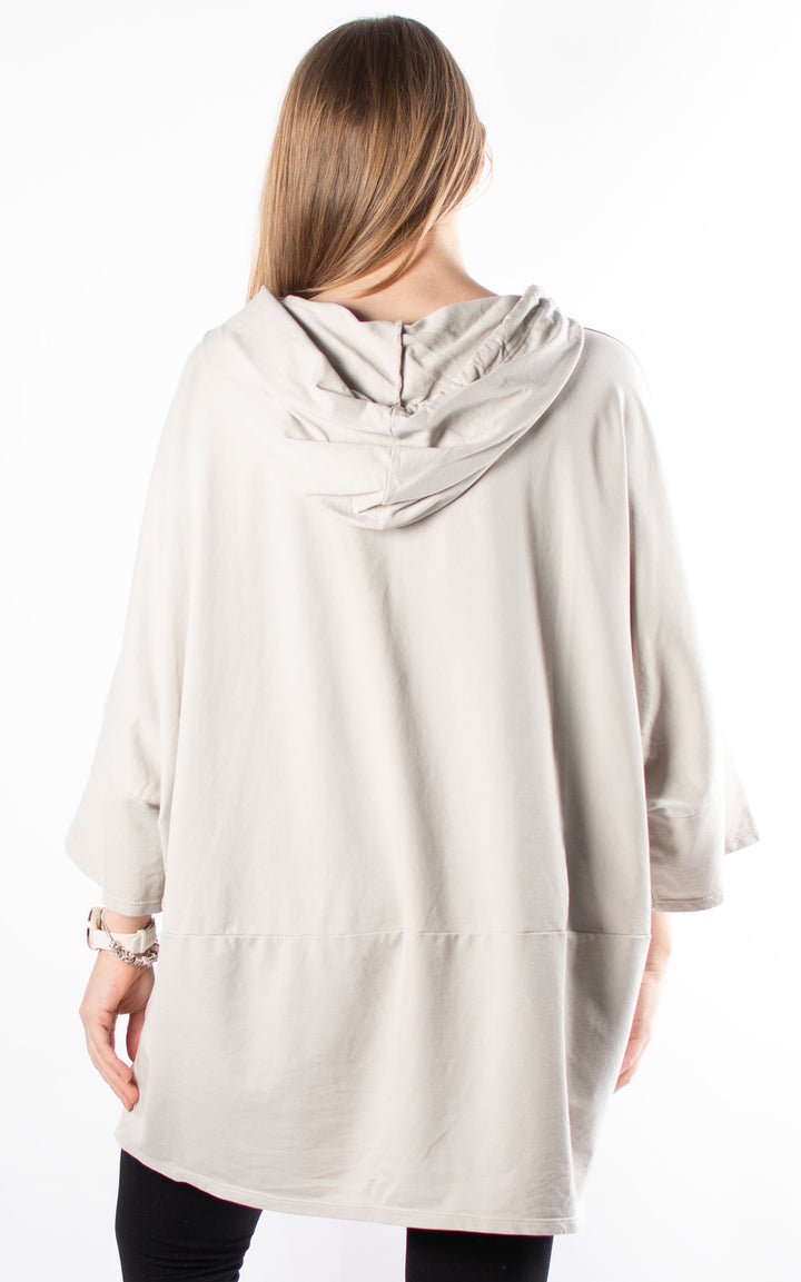 Lucille Batwing Hoodie | Taupe