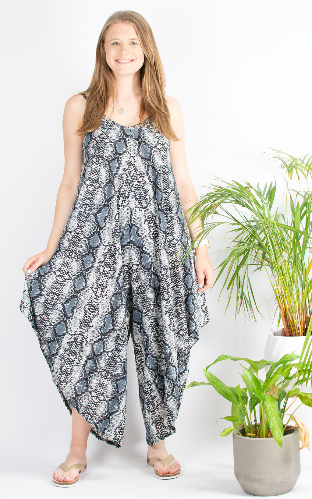 Lucy Jumpsuit | Pattern | Snakeskin