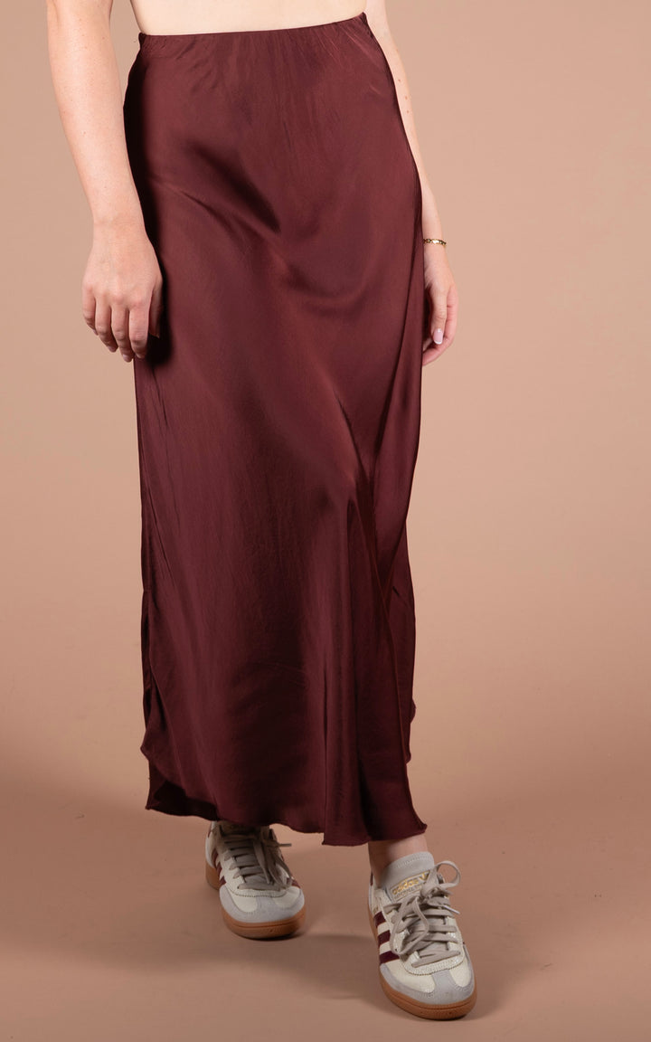 Aubrey Maxi Skirt | Burgundy