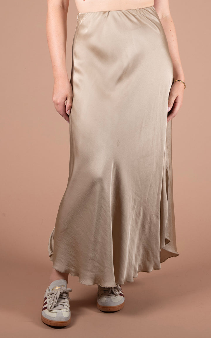Aubrey Maxi Skirt | Gold