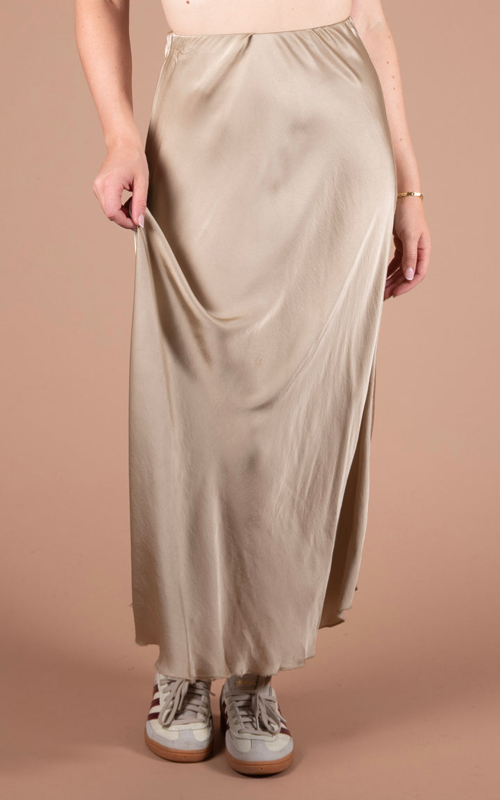 Aubrey Maxi Skirt | Gold