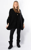 Luna Button Cardigan | Black