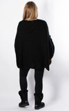 Luna Button Cardigan | Black