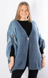 Luna Button Cardigan | Denim