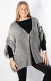 Luna Button Cardigan | Grey