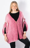 Luna Button Cardigan | Pink