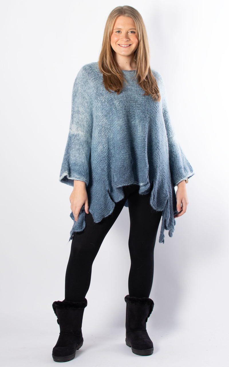 Luna Jagged Hem Jumper | Denim