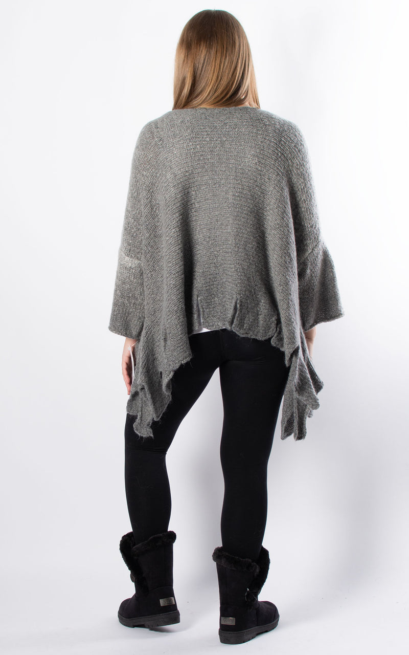 Luna Jagged Hem Jumper | Grey