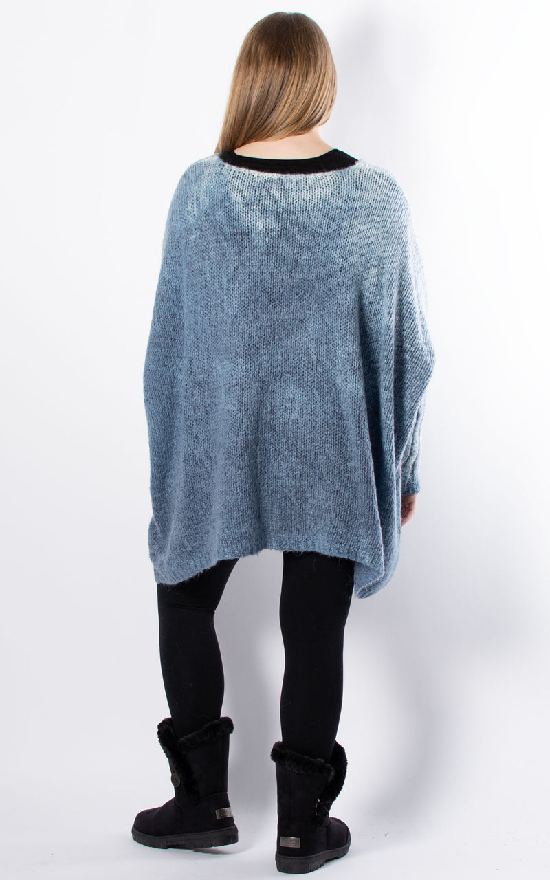 Luna Round Neck Jumper | Denim