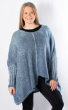 Luna Round Neck Jumper | Denim