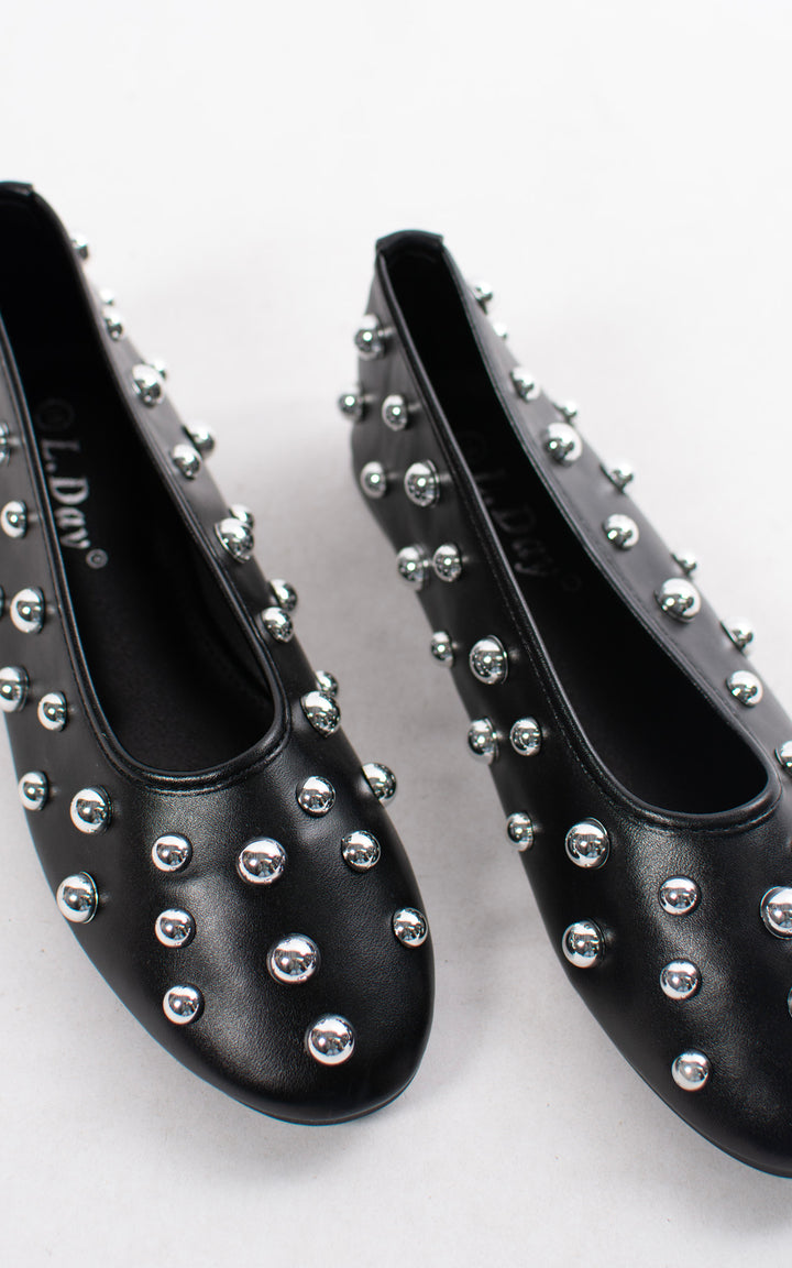 Lynne Studded Loafer | Black
