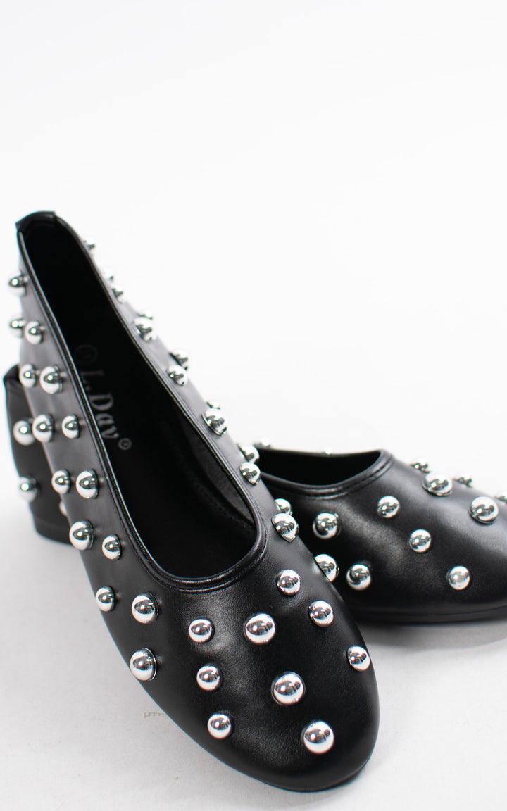 Lynne Studded Loafer | Black