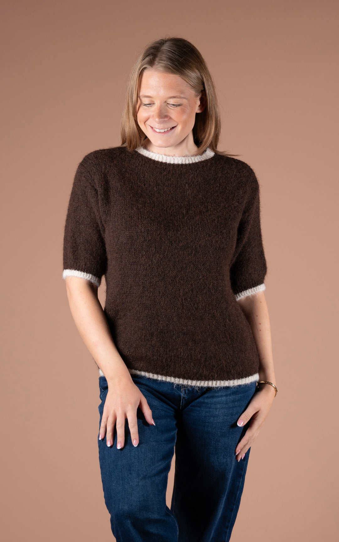 Maple Contrast Knit | Chocolate