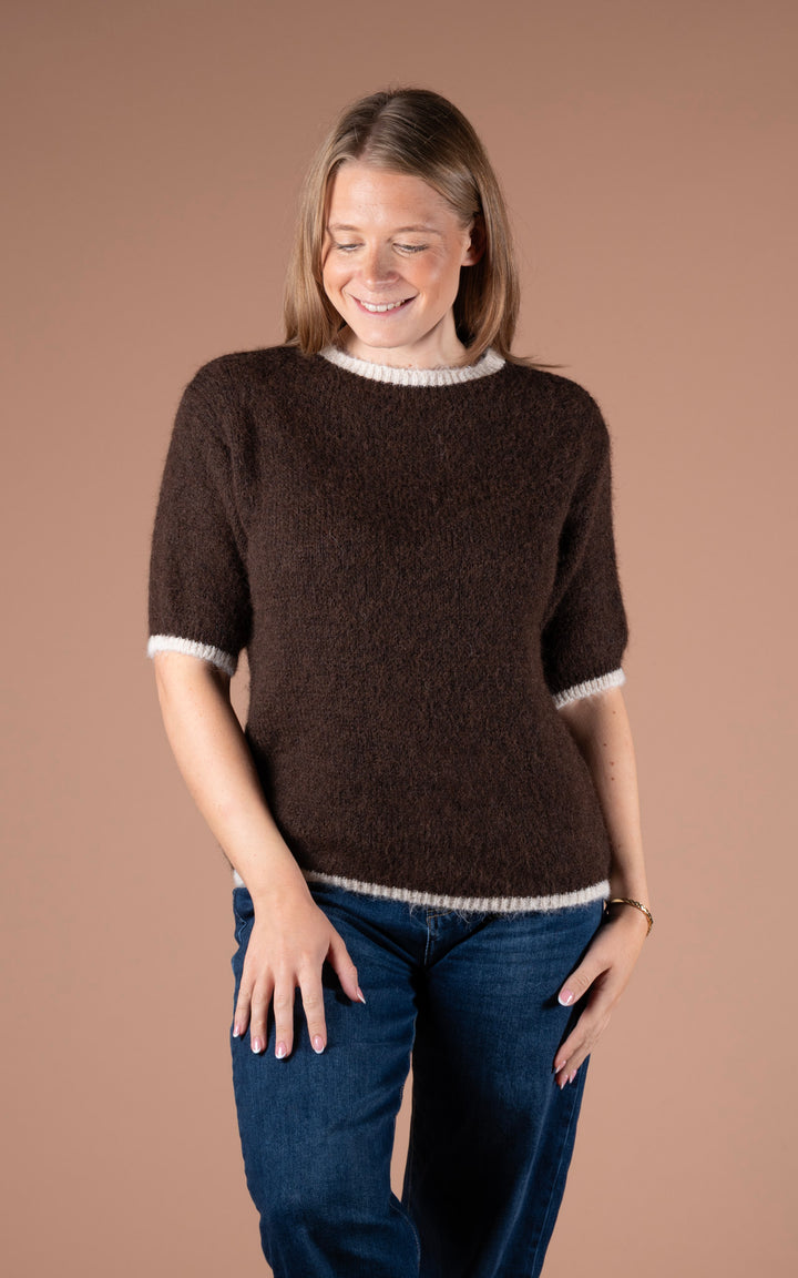 Maple Contrast Knit | Chocolate
