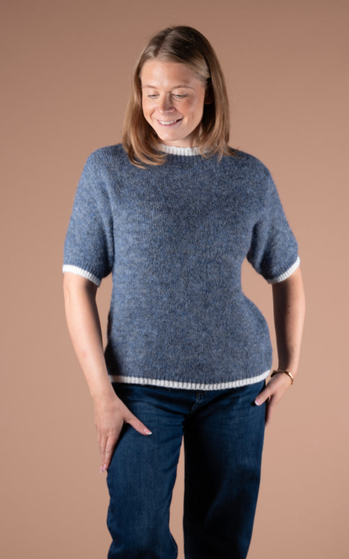 Maple Contrast Knit | Denim