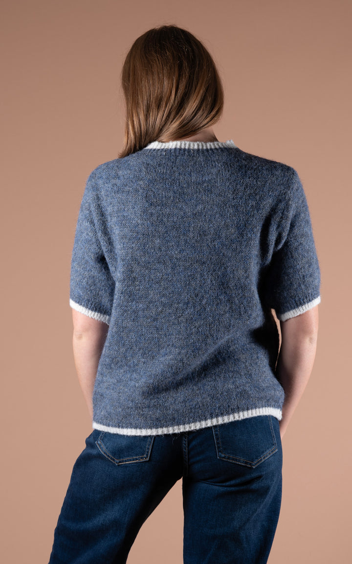 Maple Contrast Knit | Denim