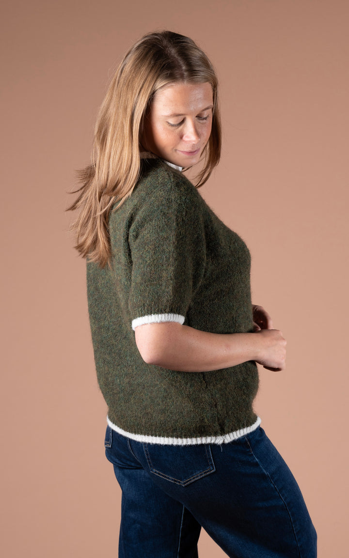 Maple Contrast Knit | Khaki