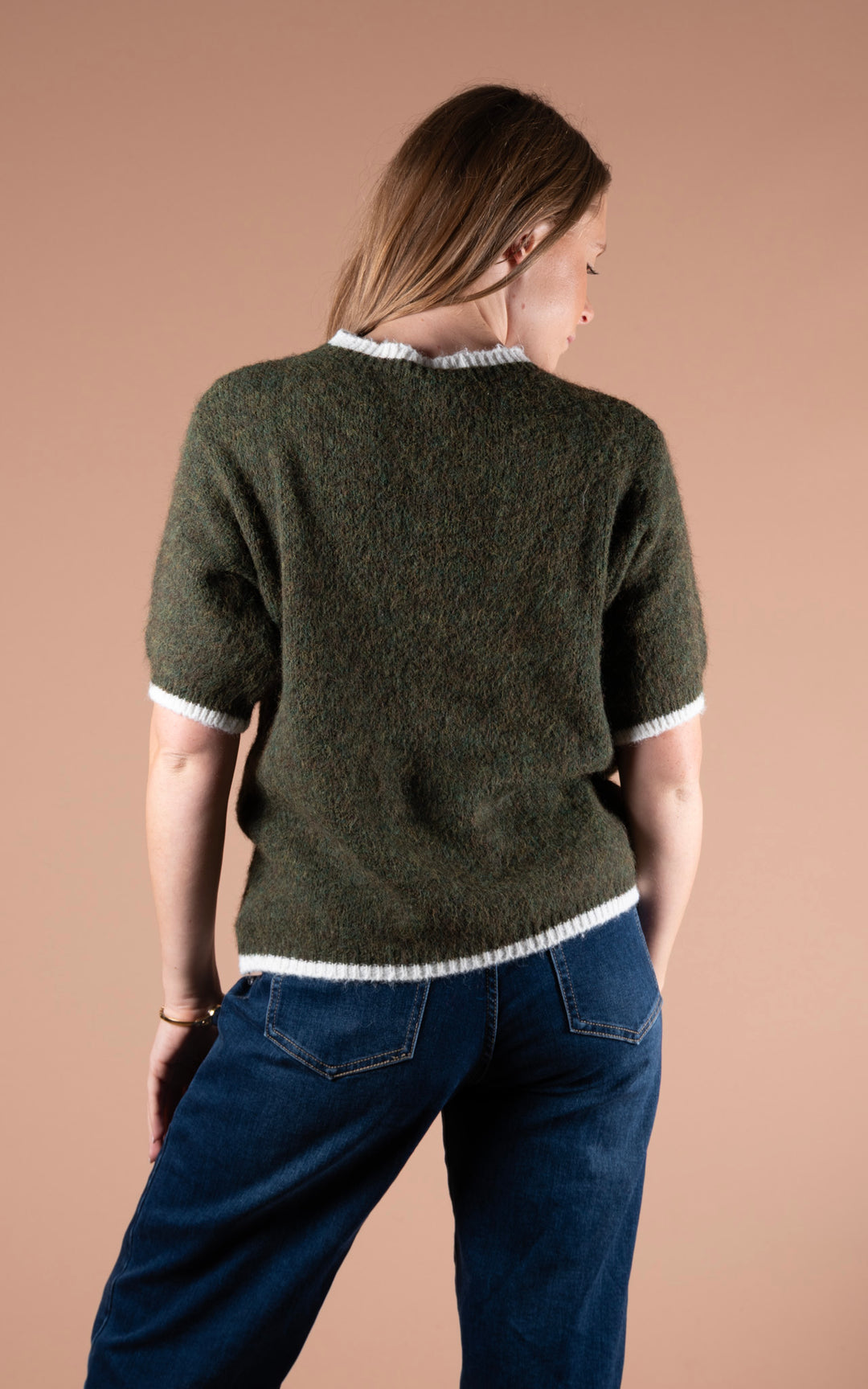Maple Contrast Knit | Khaki