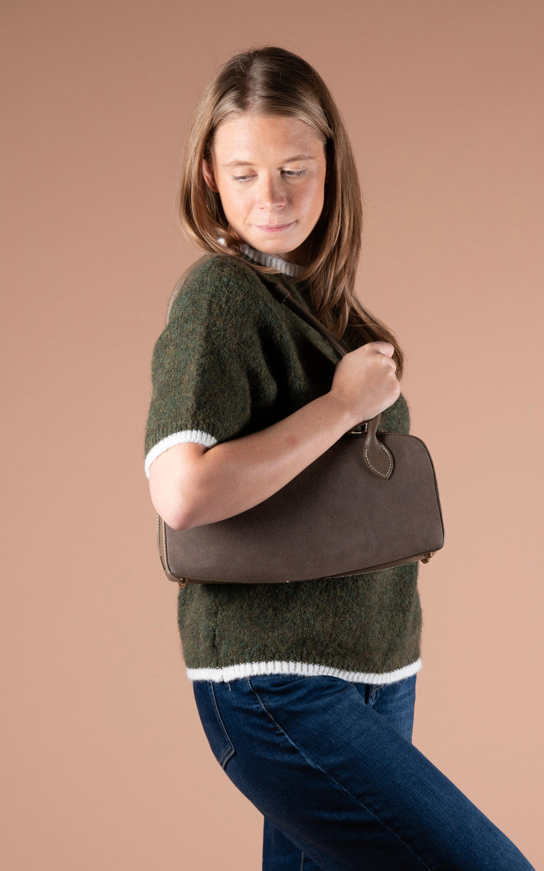 Maple Contrast Knit | Khaki