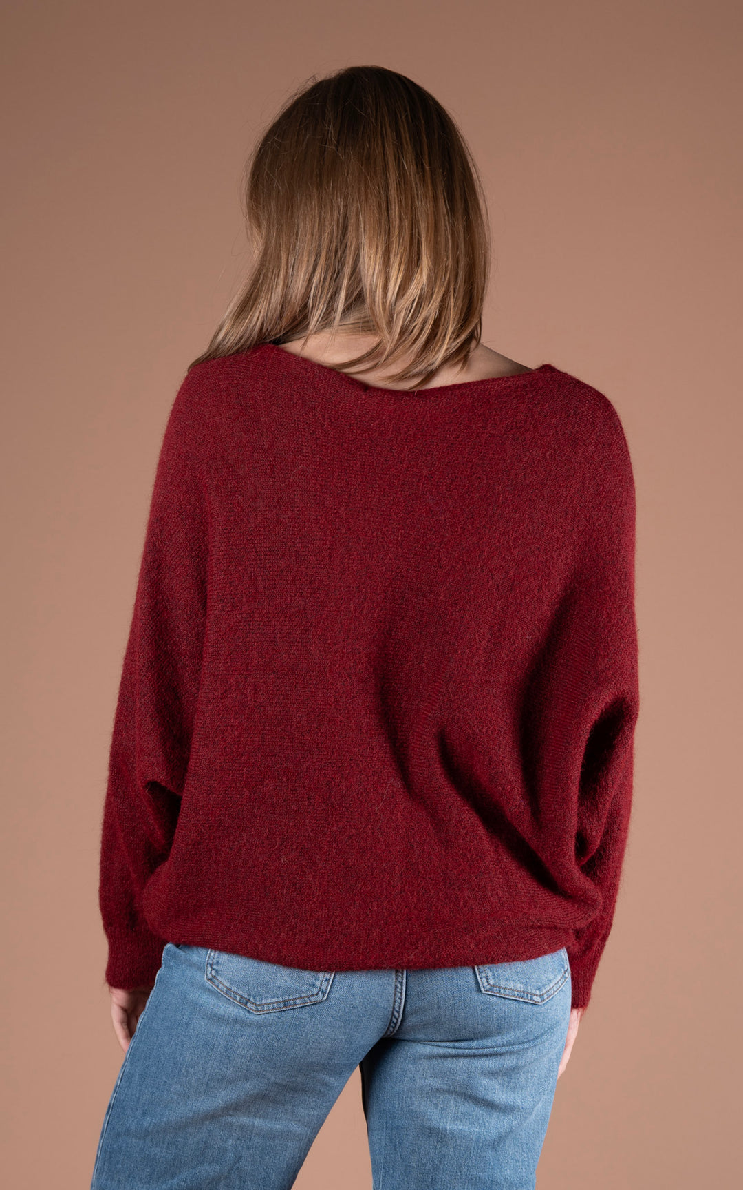 Maple Crossover Knit | Wine
