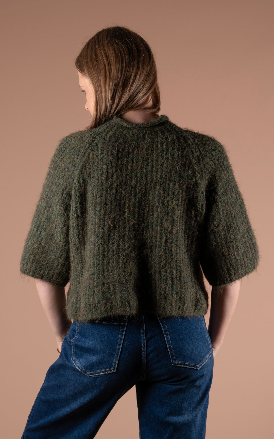 Maple High Neck Knit | Khaki