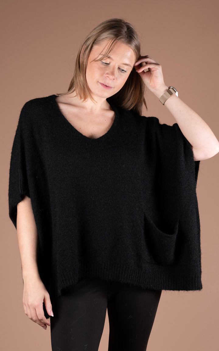 Maple Pocket Jumper | Black