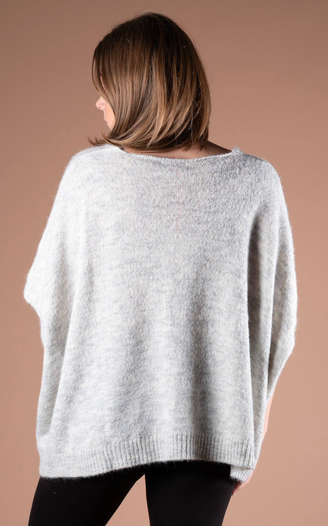Maple Pocket Jumper | Grey Marl