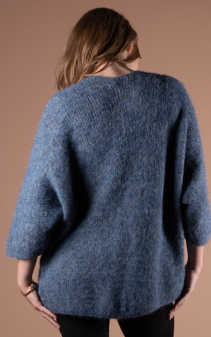 Maple Slouch Cardigan | Denim