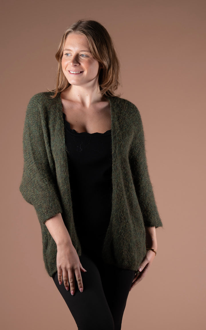 Maple Slouch Cardigan | Khaki
