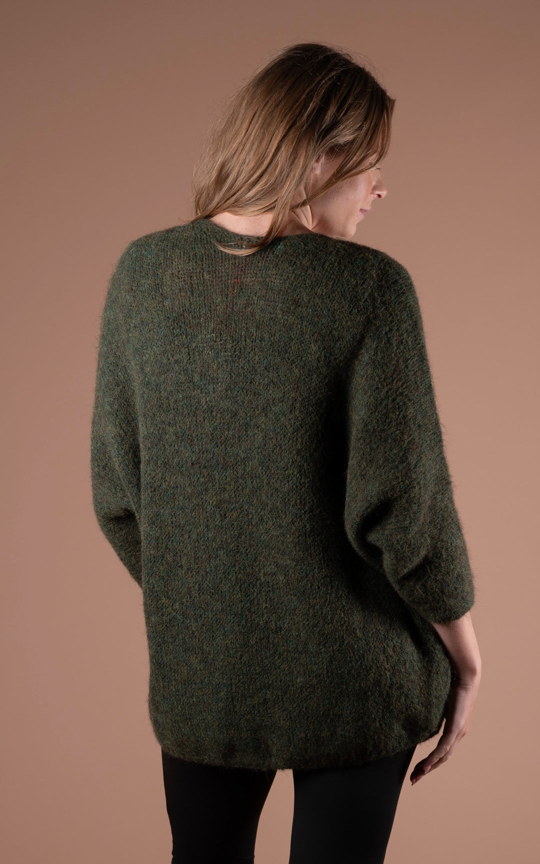 Maple Slouch Cardigan | Khaki