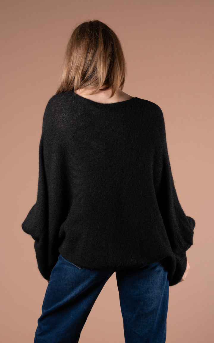 Maple Slouchy Batwing | Black