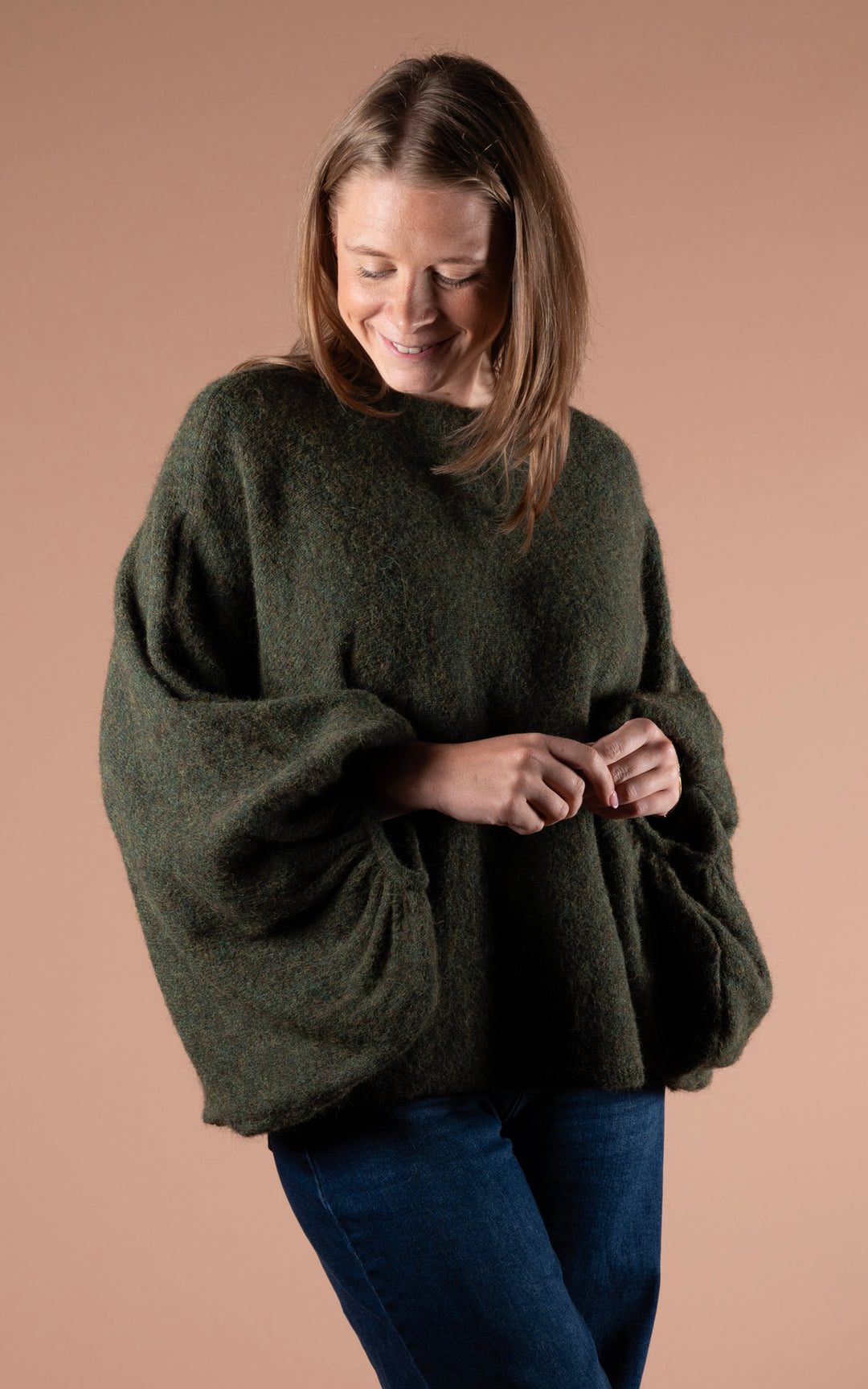 Maple Slouchy Batwing | Khaki
