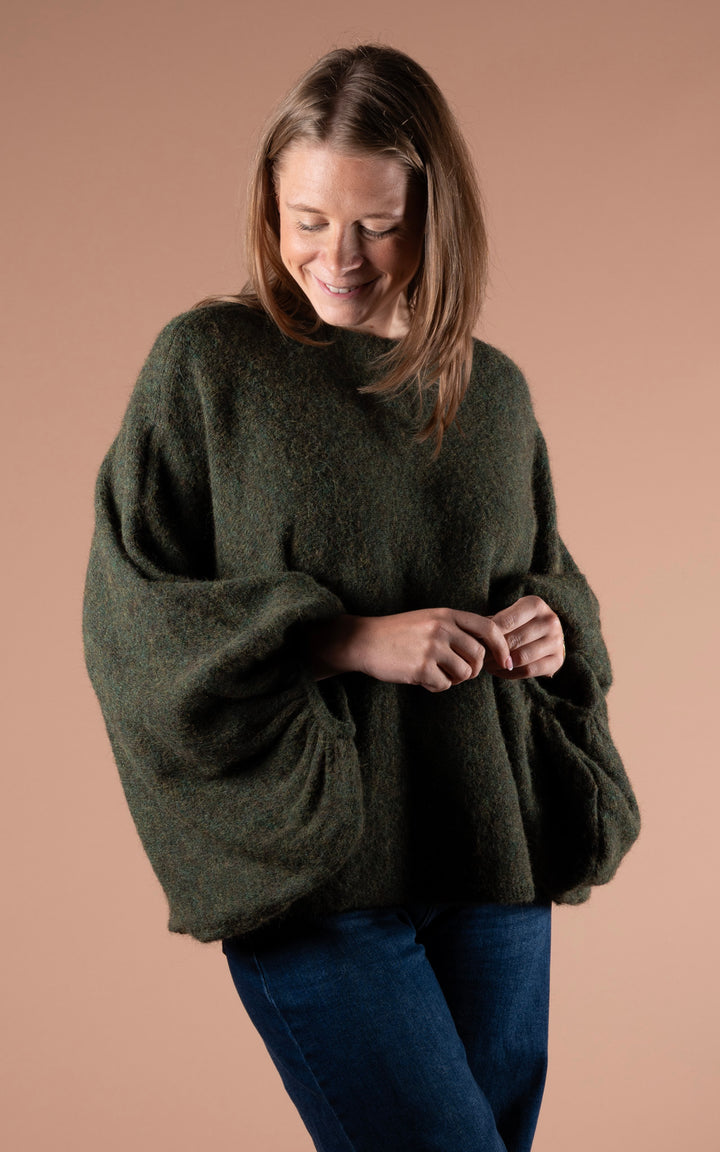 Maple Slouchy Batwing | Khaki