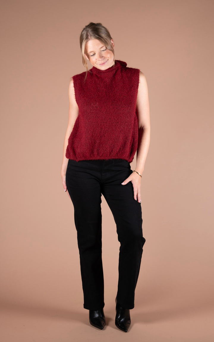Maren Tie Back Vest | Mulberry