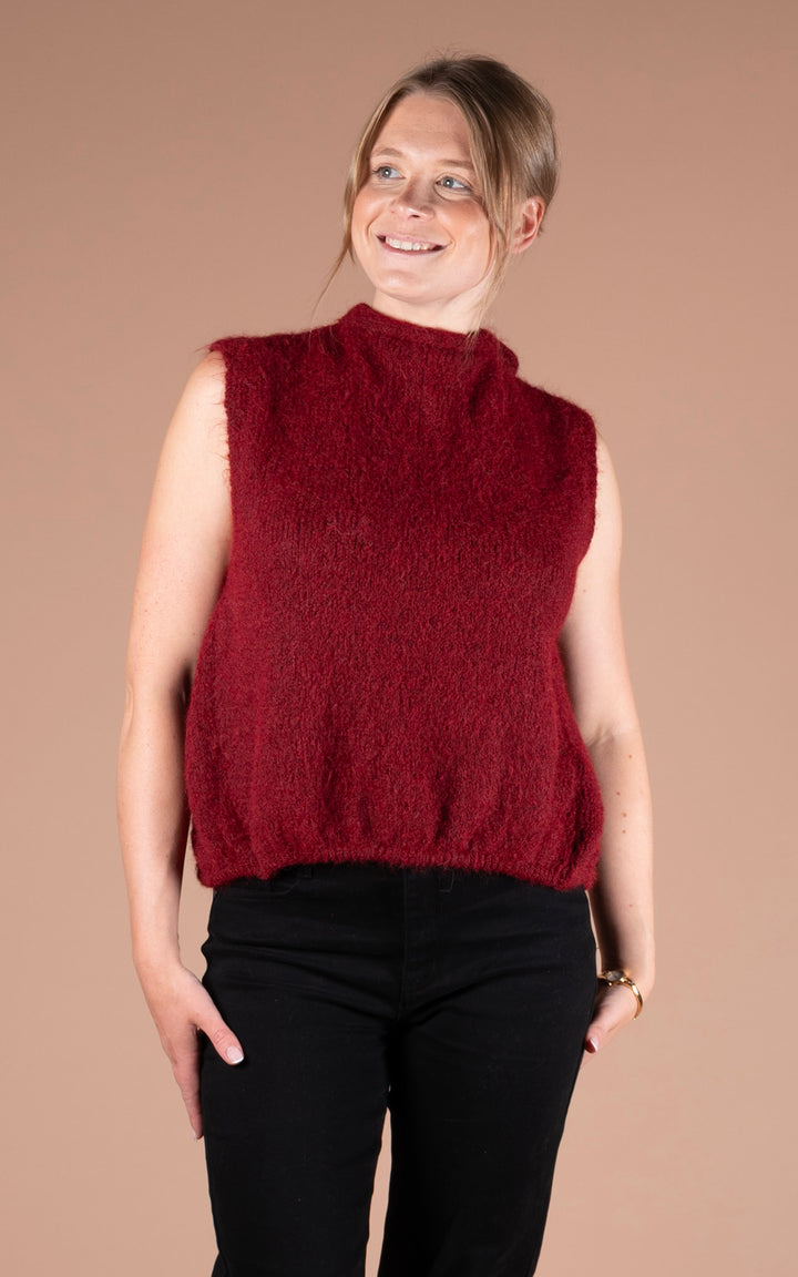 Maren Tie Back Vest | Mulberry