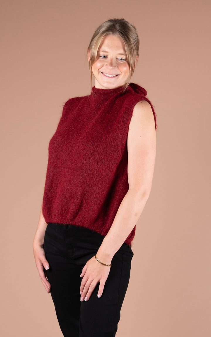 Maren Tie Back Vest | Mulberry