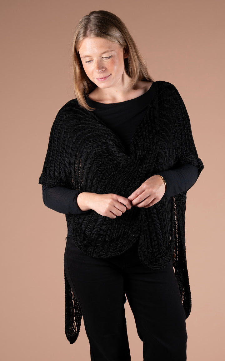 Margot Crochet Top | Black