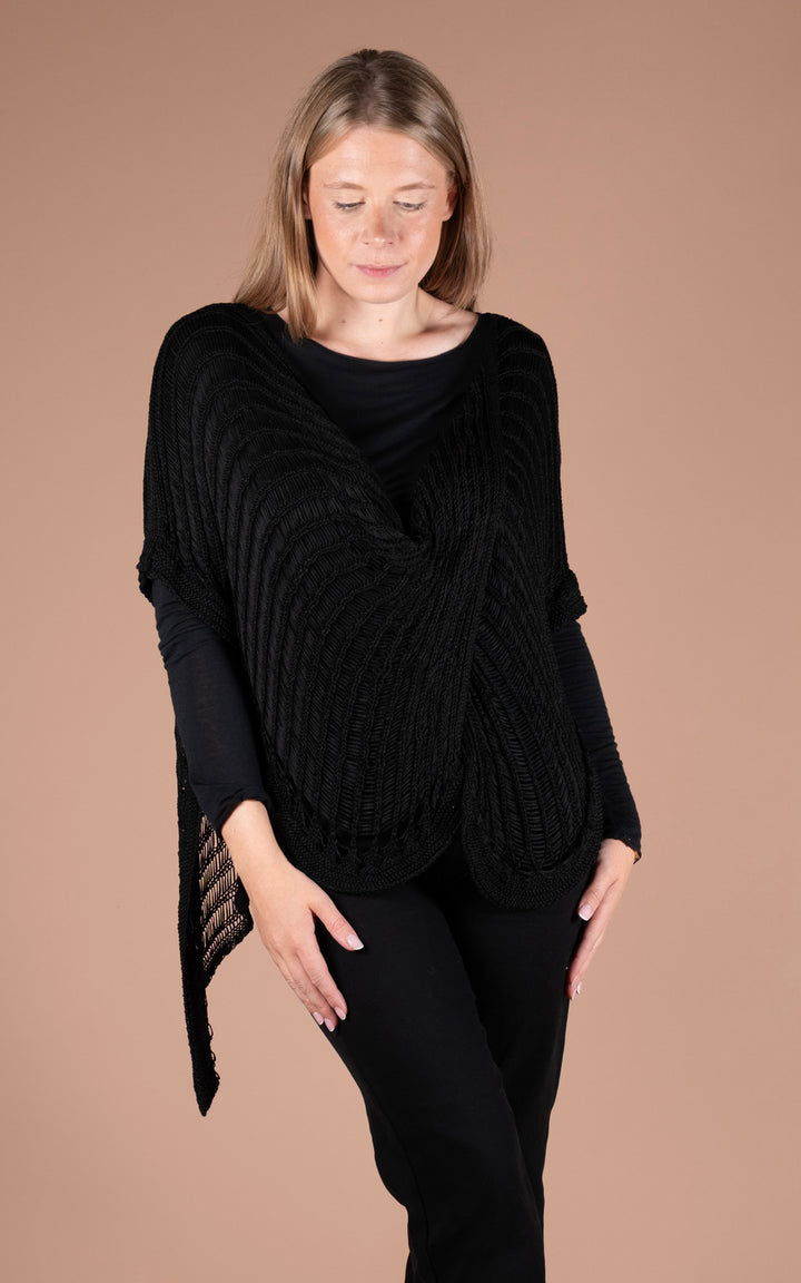 Margot Crochet Top | Black