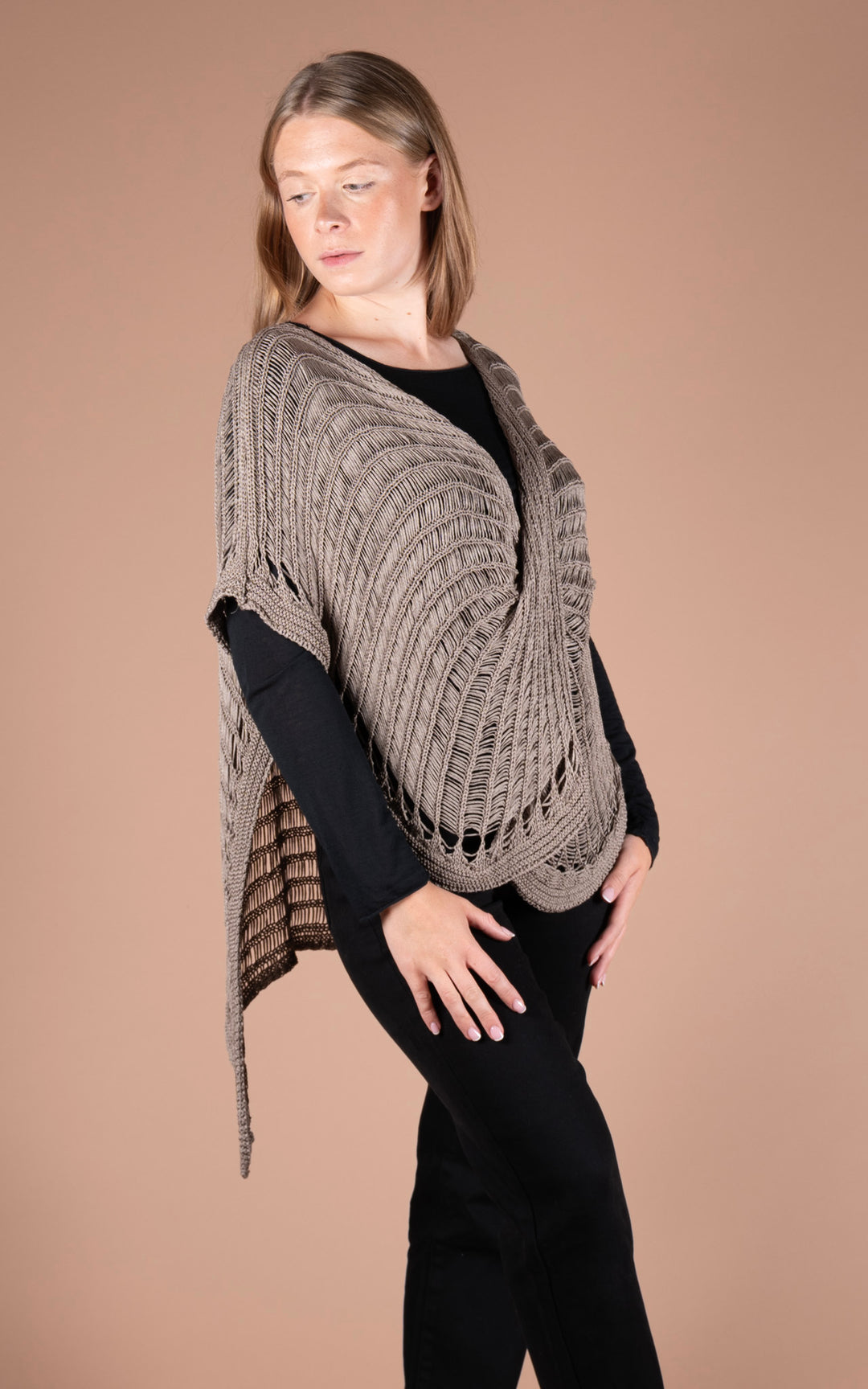 Margot Crochet Top | Taupe