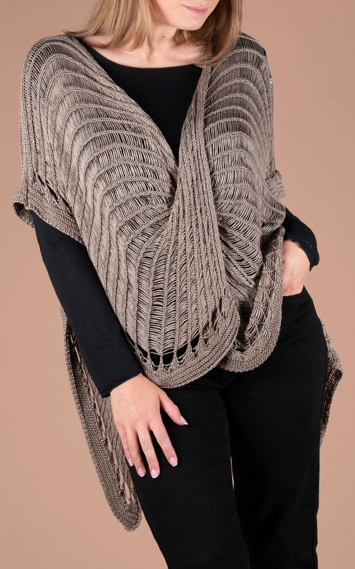 Margot Crochet Top | Taupe