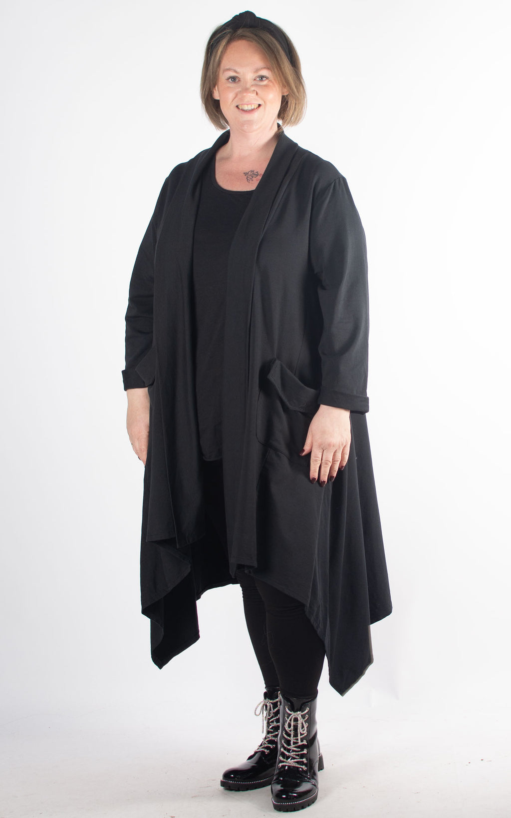 Marilyn Long Cardigan | Black